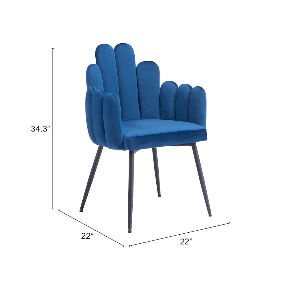 Noosa Dining Chair (Set of 2) Navy Blue. Picture 7