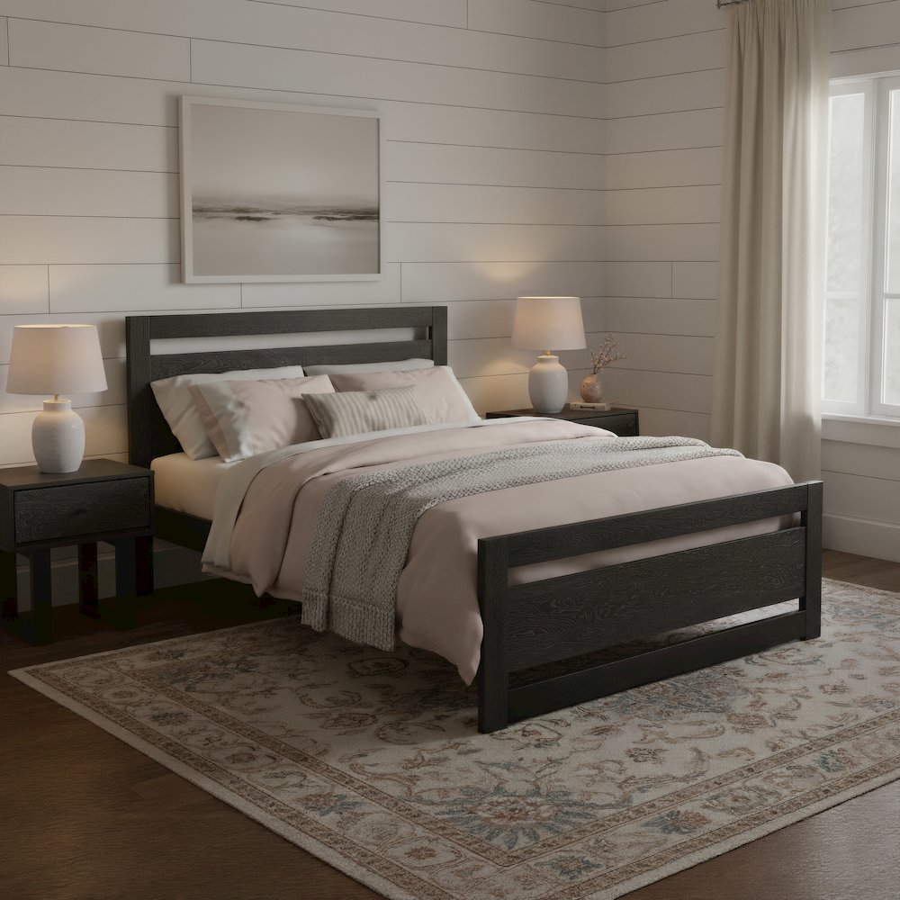 Repos Queen Bed Black. Picture 9