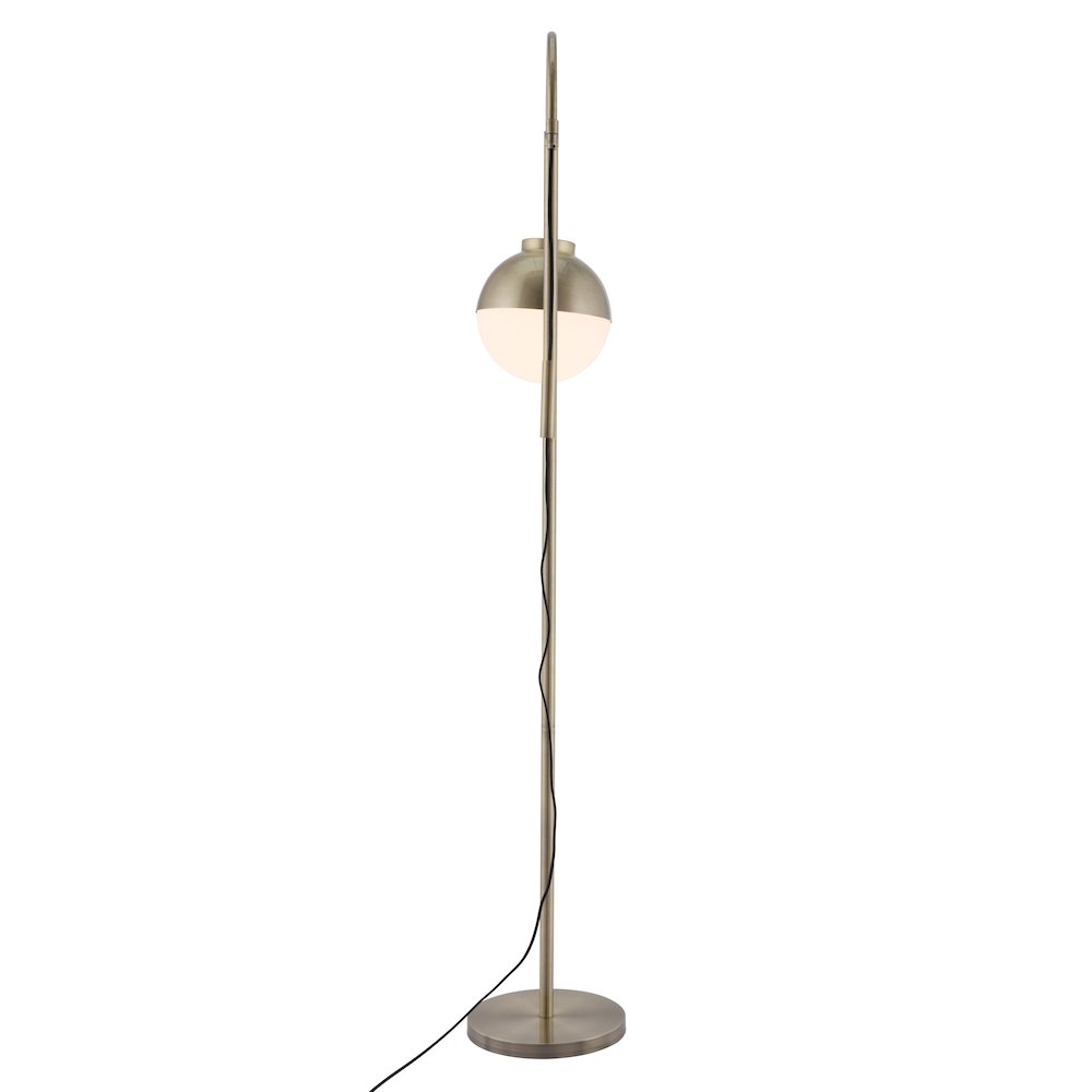 Waterloo Floor Lamp White & Bronze. Picture 4