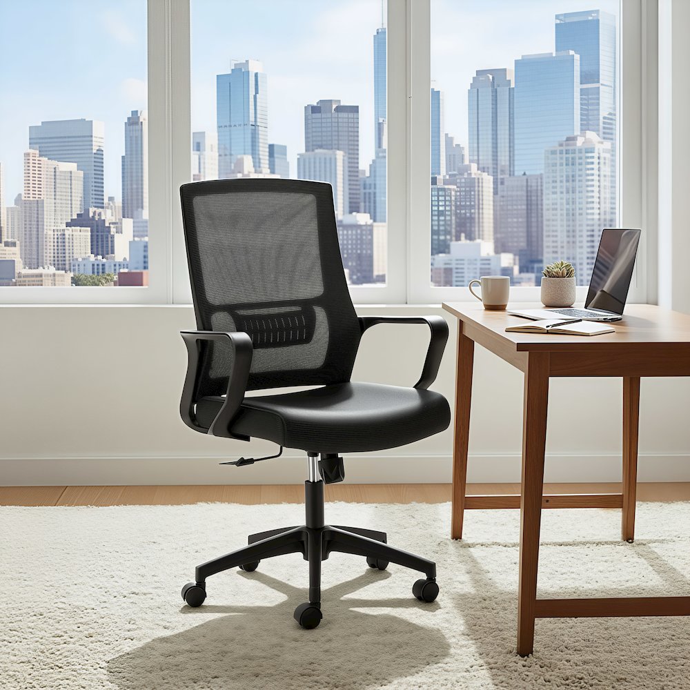 Jett Low Back Office Chair Black. Picture 8