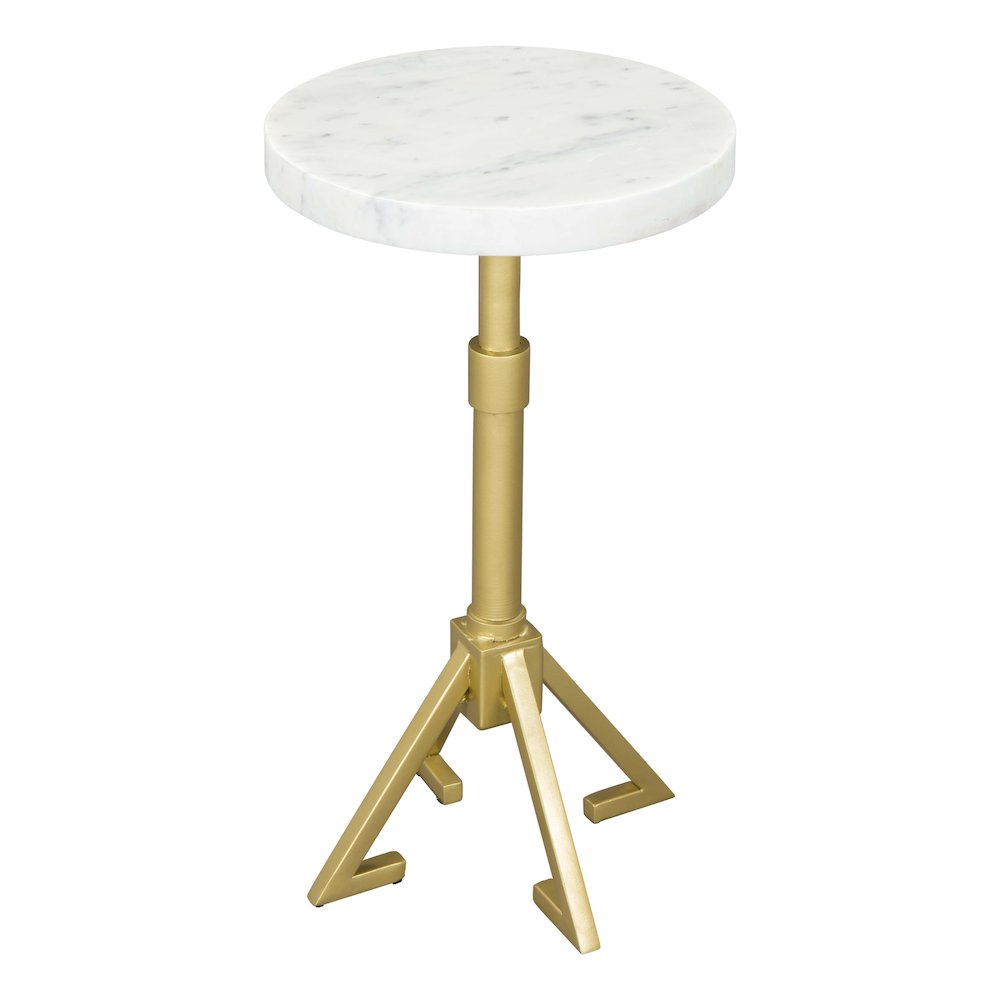 Maurice Side Table White & Gold. Picture 1