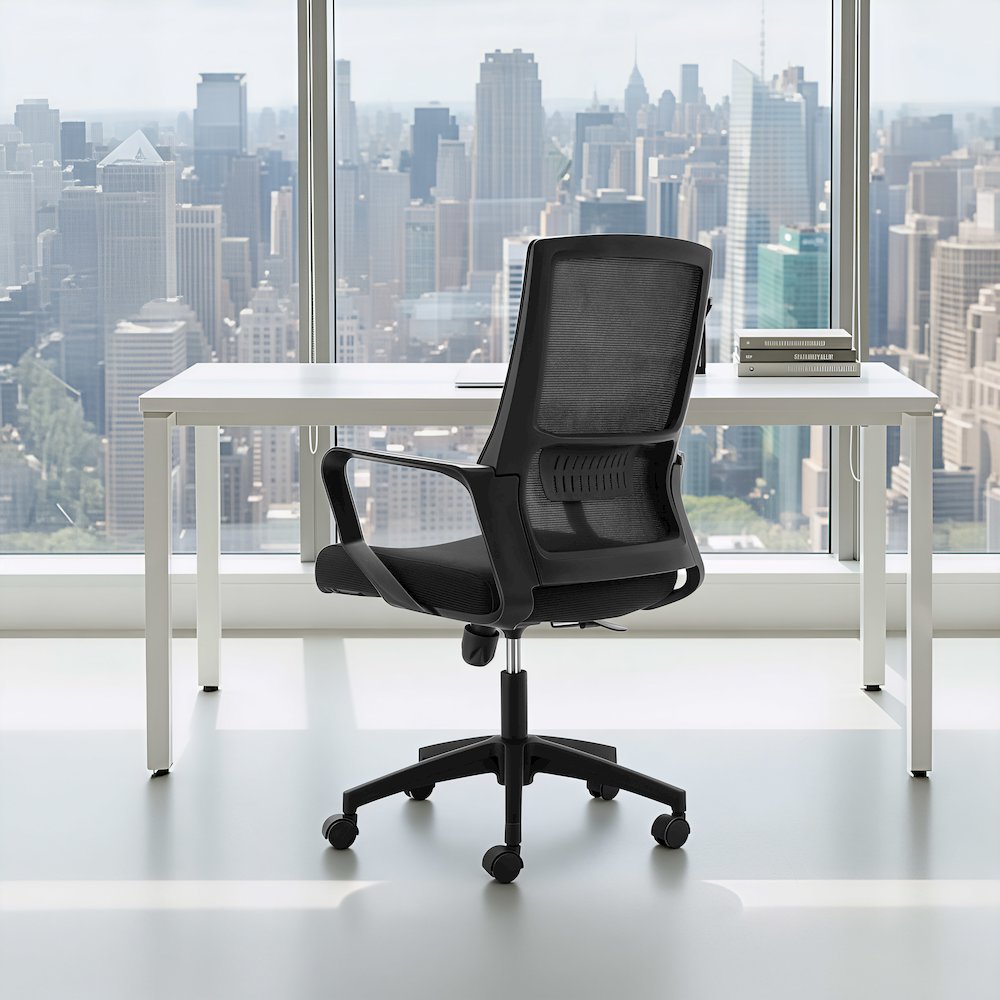 Jett Low Back Office Chair Black. Picture 9