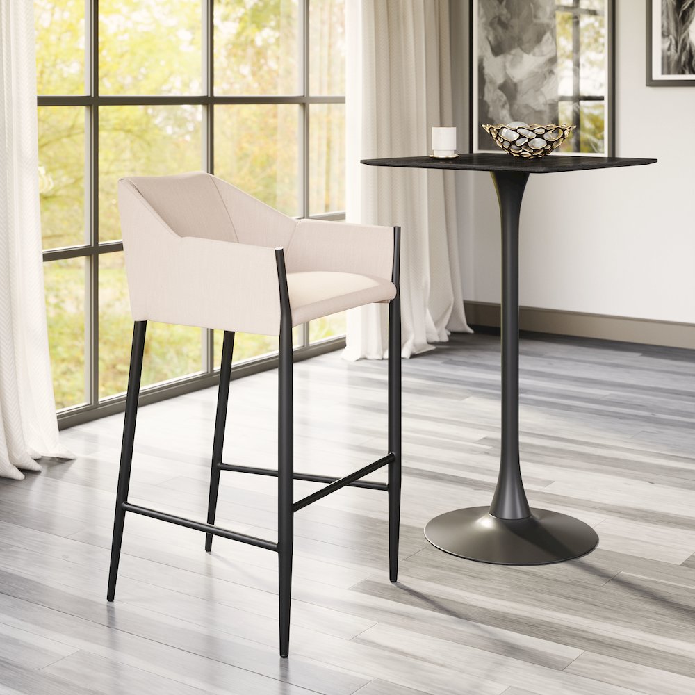 Andover Barstool Beige. Picture 8