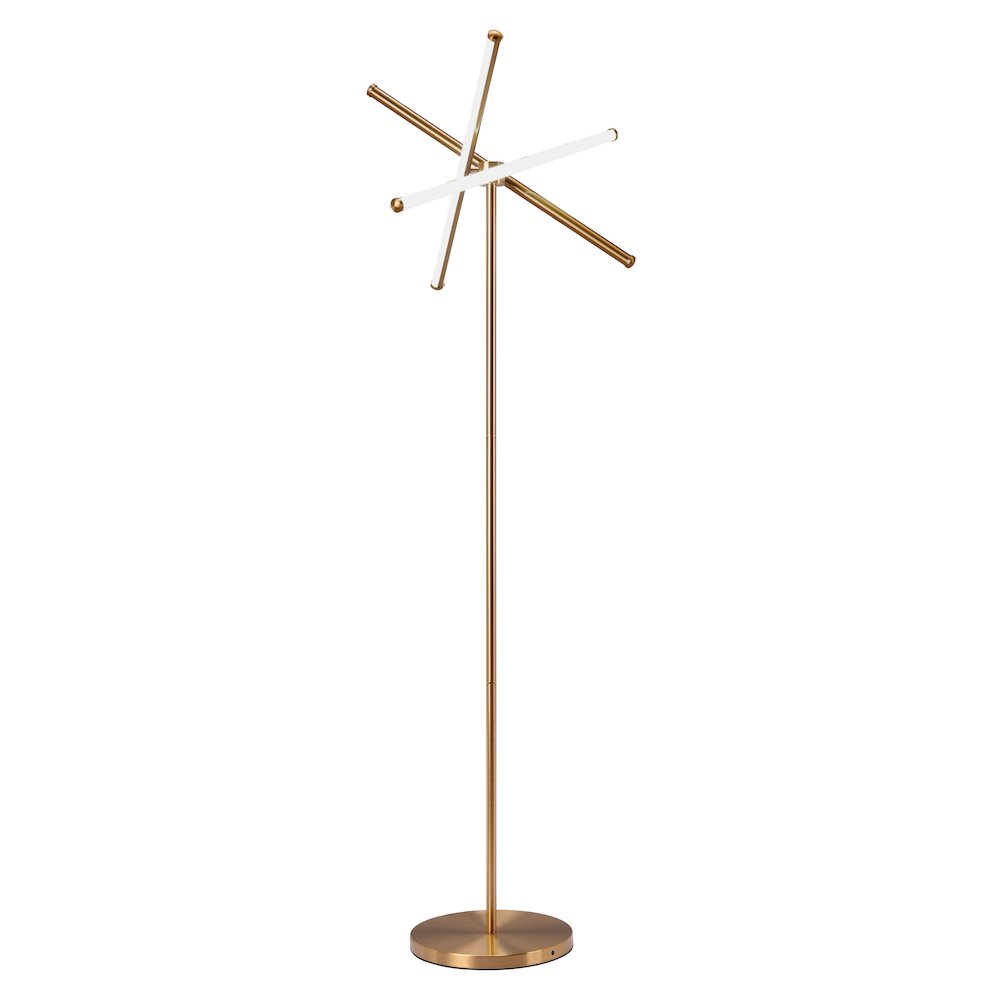 Garza Floor Lamp Brass. Picture 5