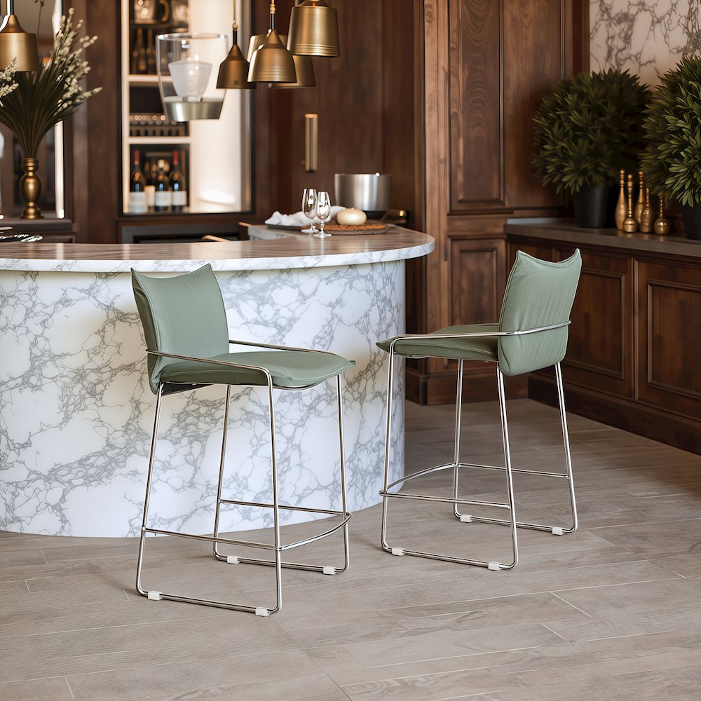 Pola Counter Stool Green. Picture 8