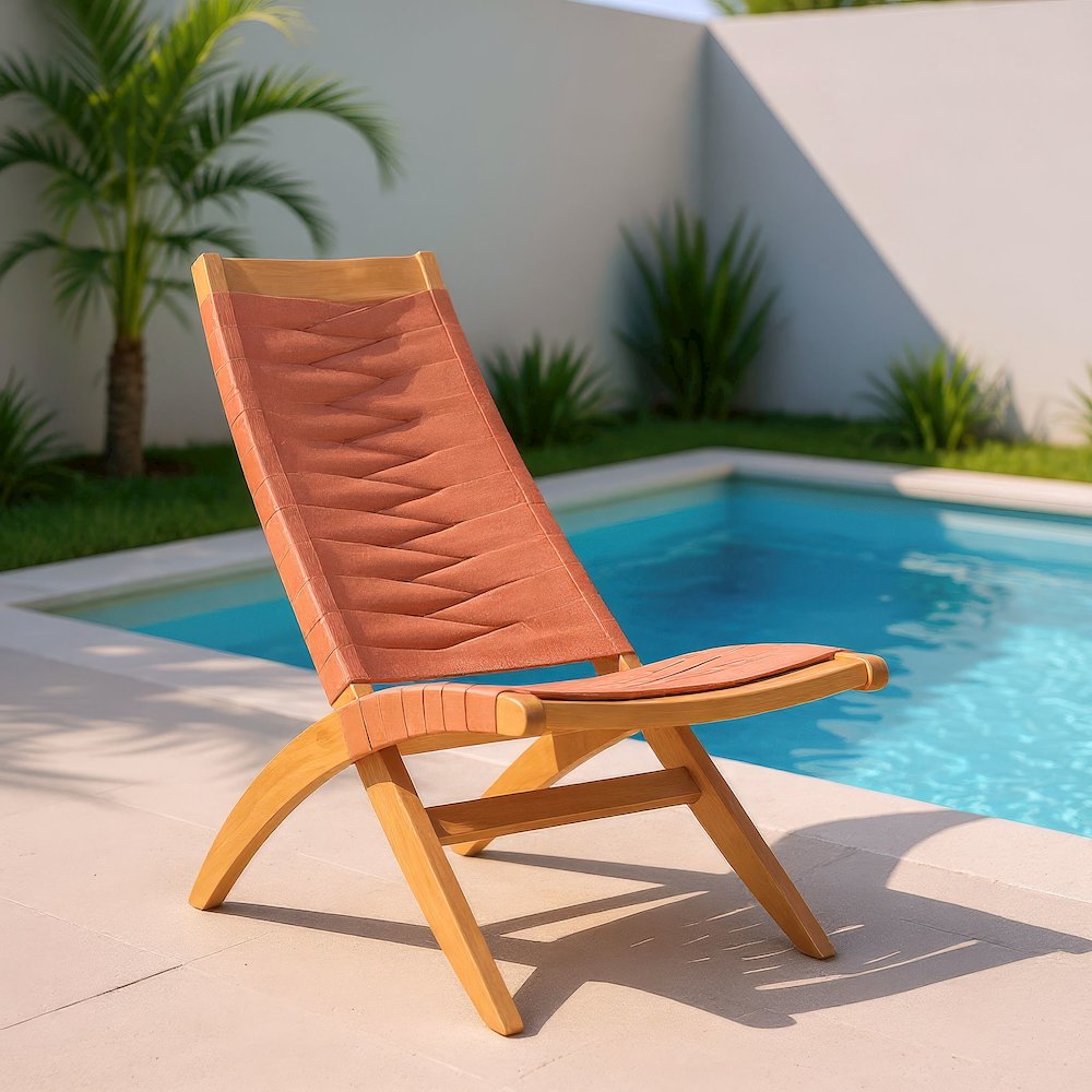 Rova Lounge Chair Terracotta. Picture 8