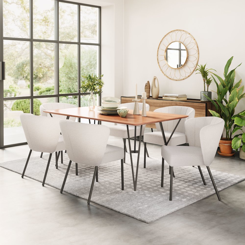 Aimee Dining Chair (Set of 2) Cream. Picture 9