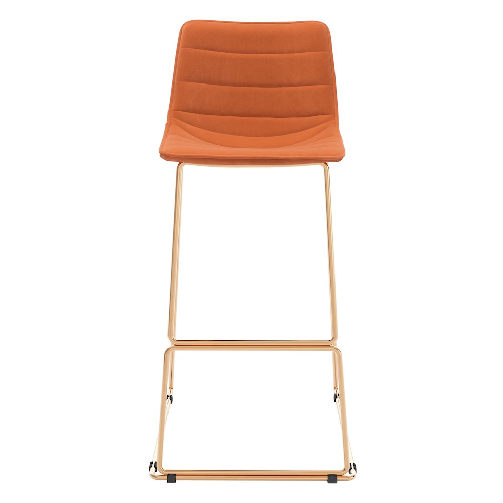 Adele Barstool (Set of 2) Orange & Gold. Picture 3