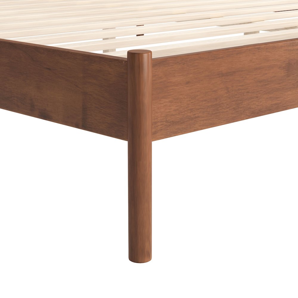 Netz Queen Bed Black & Walnut. Picture 8