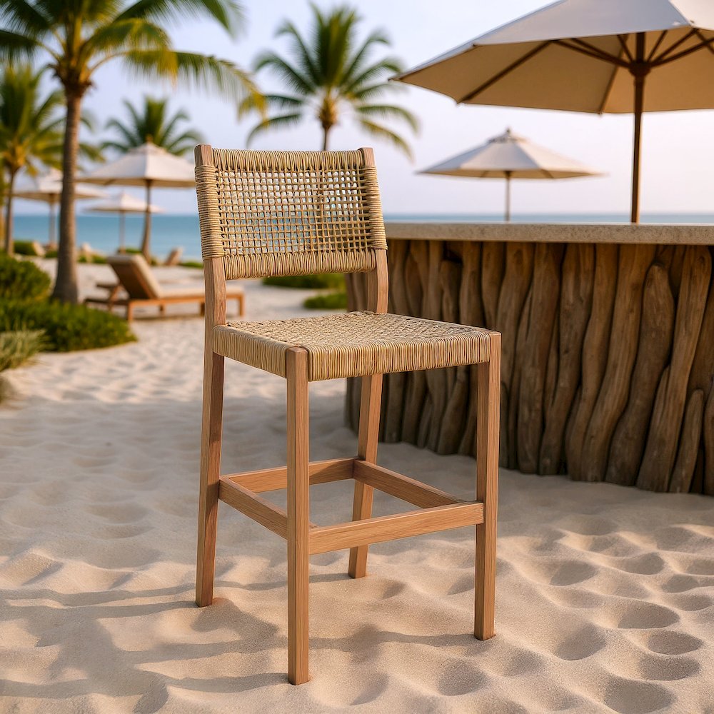 Corde Barstool Beige. Picture 8