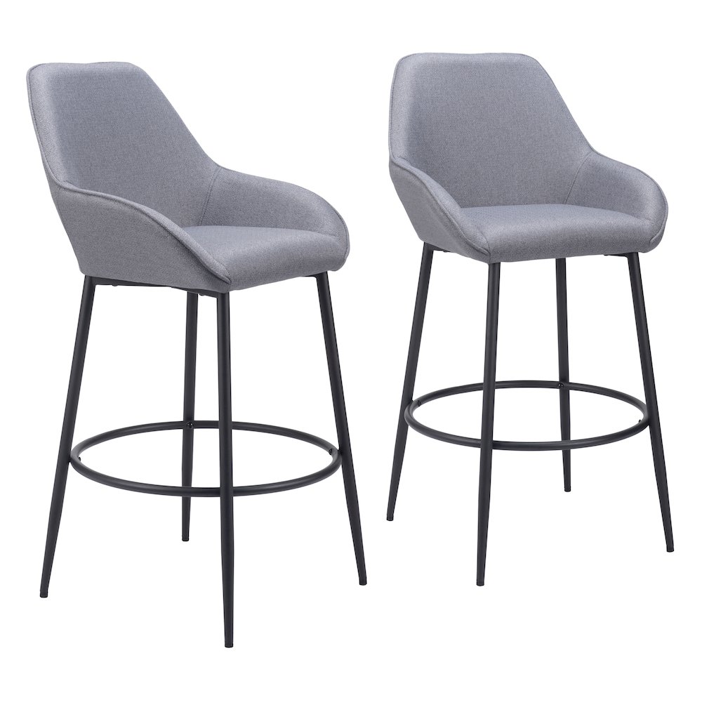 Vila Barstool (Set of 2) Gray. Picture 6
