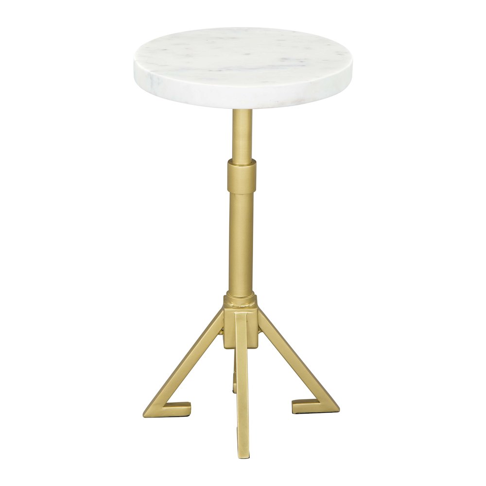 Maurice Side Table White & Gold. Picture 3