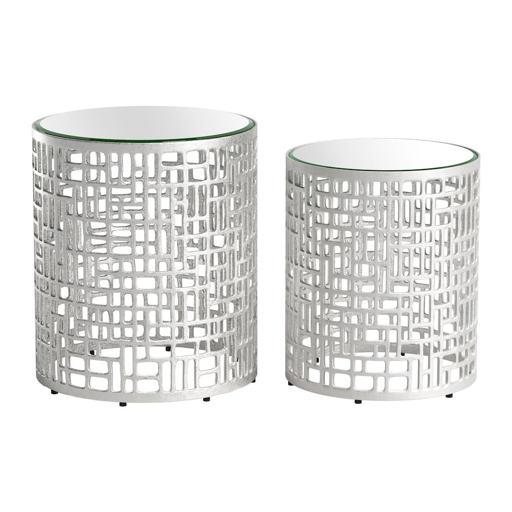 Reden Side Table Set (2-Piece) Silver. Picture 1