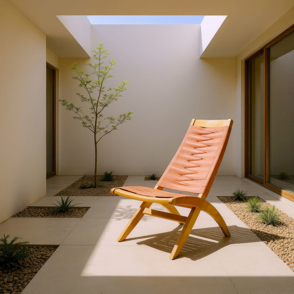 Rova Lounge Chair Terracotta. Picture 9