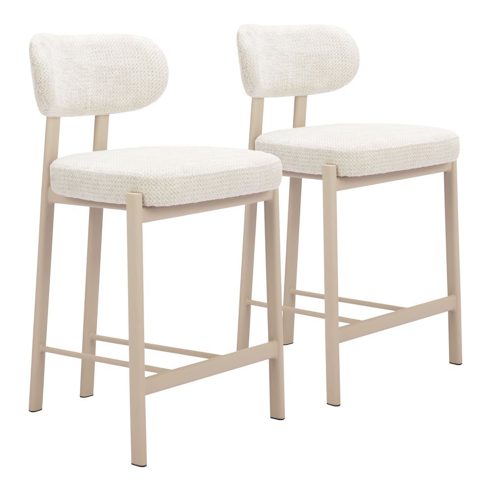 Aurea Counter Stool (Set of 2) Light Gray. Picture 6