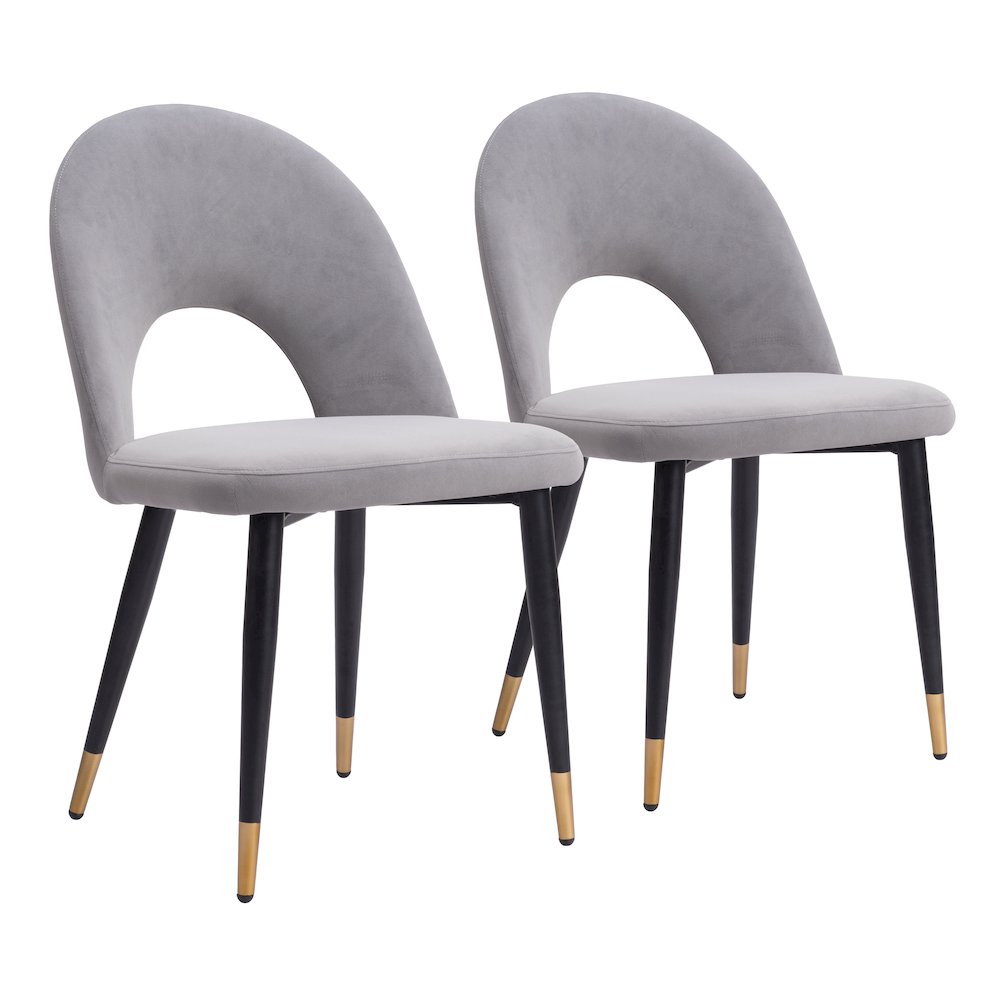 Menlo Dining Chair (Set of 2) Gray. Picture 6