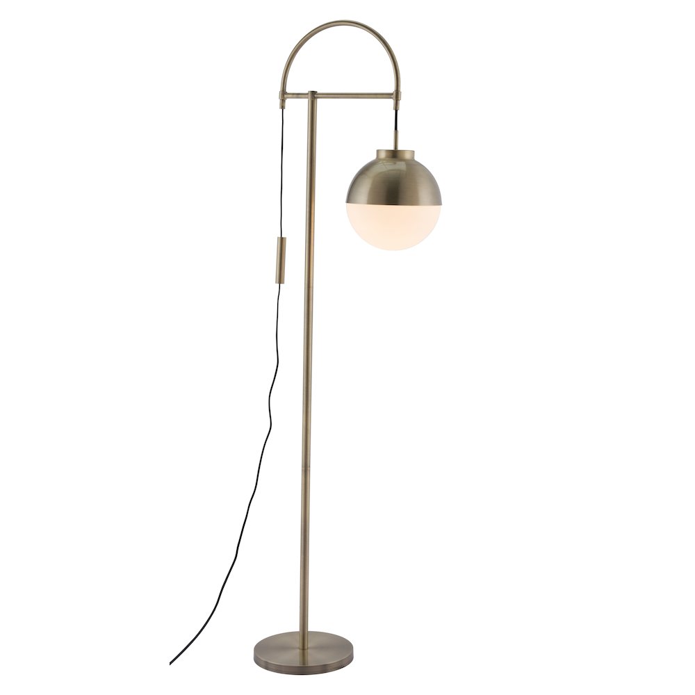 Waterloo Floor Lamp White & Bronze. Picture 1