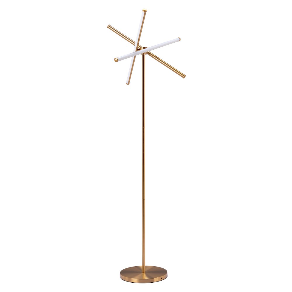 Garza Floor Lamp Brass. Picture 4