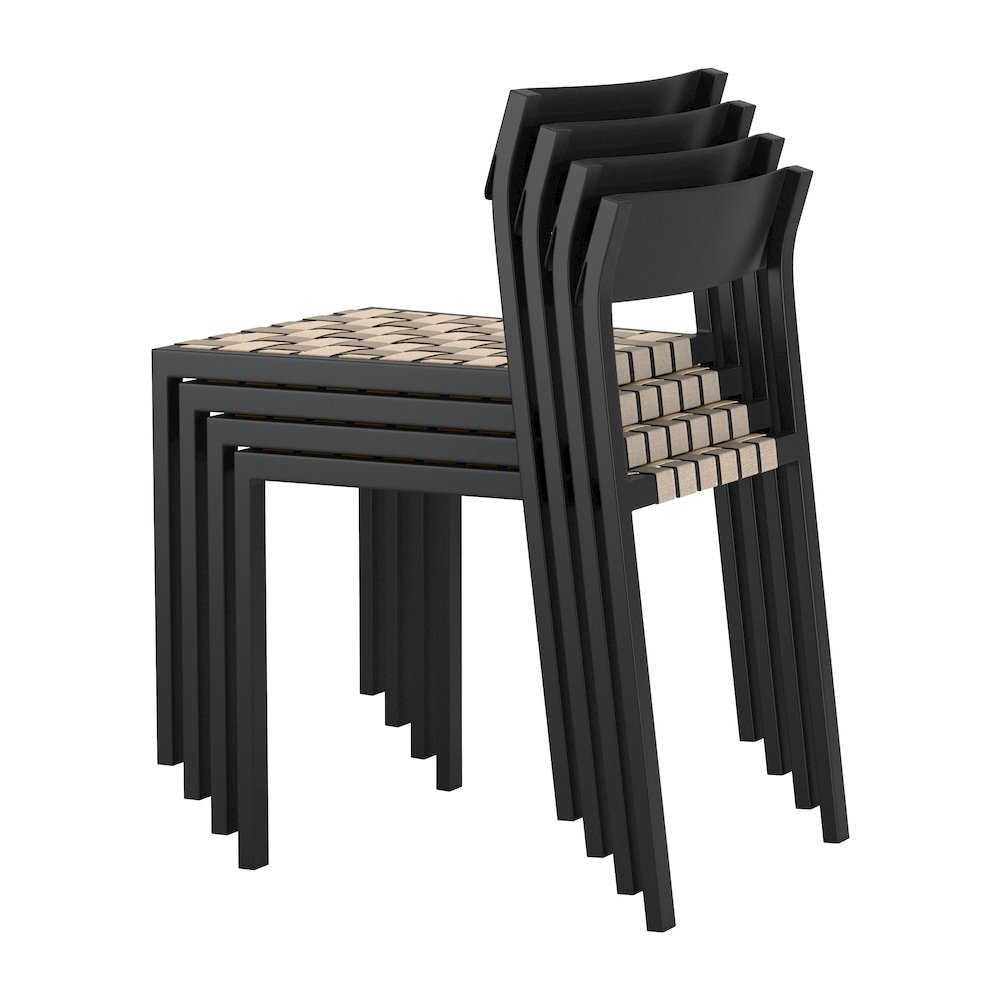 Draco Dining Chair (Set of 2) Black. Picture 9