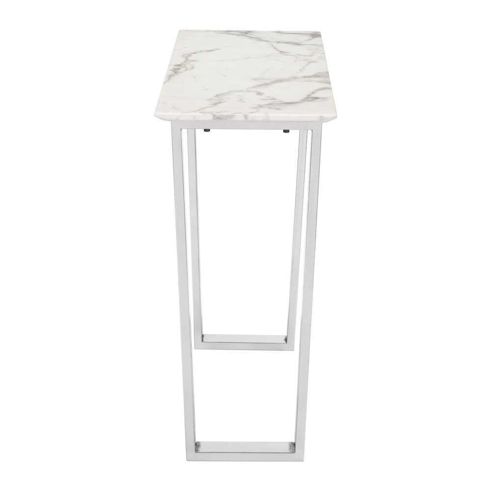 Atlas Console Table White & Silver. Picture 2
