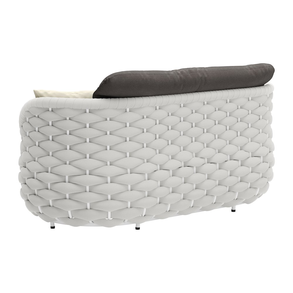 Coral Reef Loveseat Gray. Picture 5