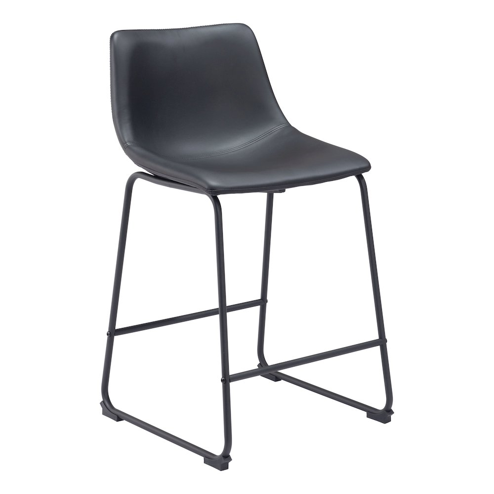 Smart Counter Stool (Set of 2) Black. Picture 1