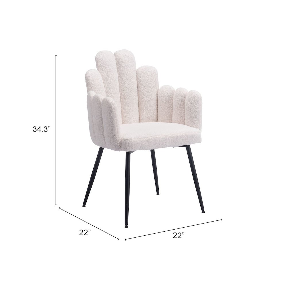 Noosa Dining Chair (Set of 2) Ivory. Picture 7