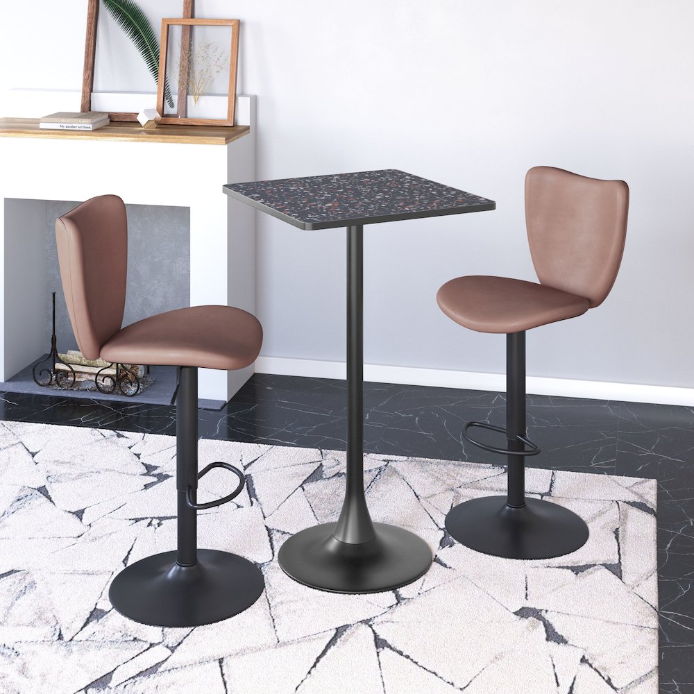Elevate Barstool (Set of 2) Brown. Picture 8