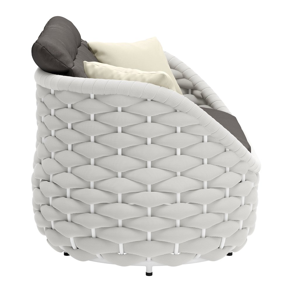 Coral Reef Loveseat Gray. Picture 2