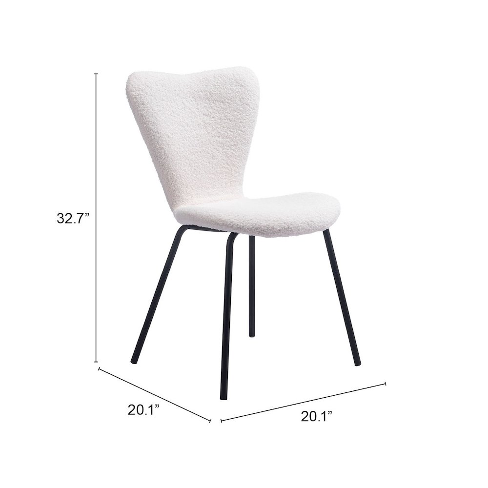Thibideaux Dining Chair (Set of 2) Ivory. Picture 7