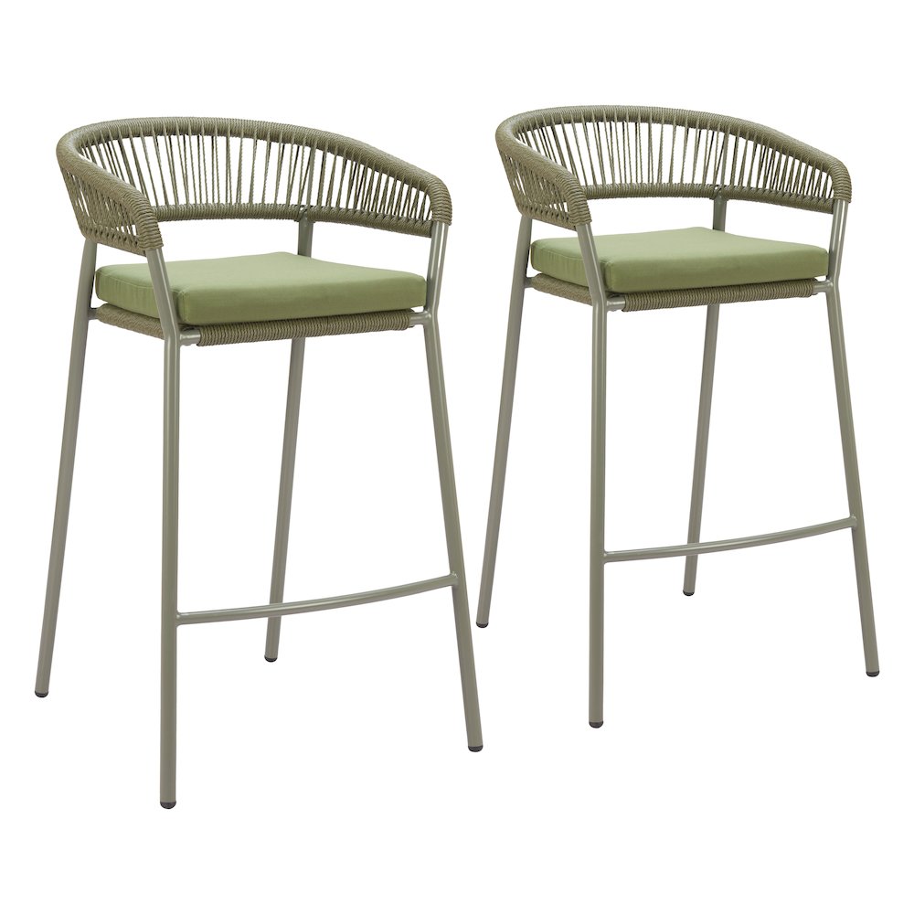 Skye Barstool (Set of 2) Green. Picture 6