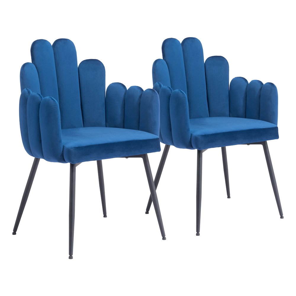 Noosa Dining Chair (Set of 2) Navy Blue. Picture 6