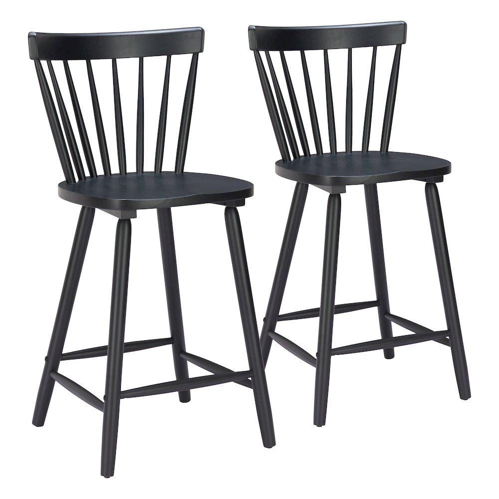 Tyce Counter Stool (Set of 2) Black. Picture 6