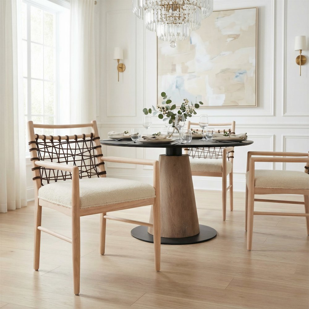 Wezly Dining Chair (Set of 2) Ivory. Picture 9