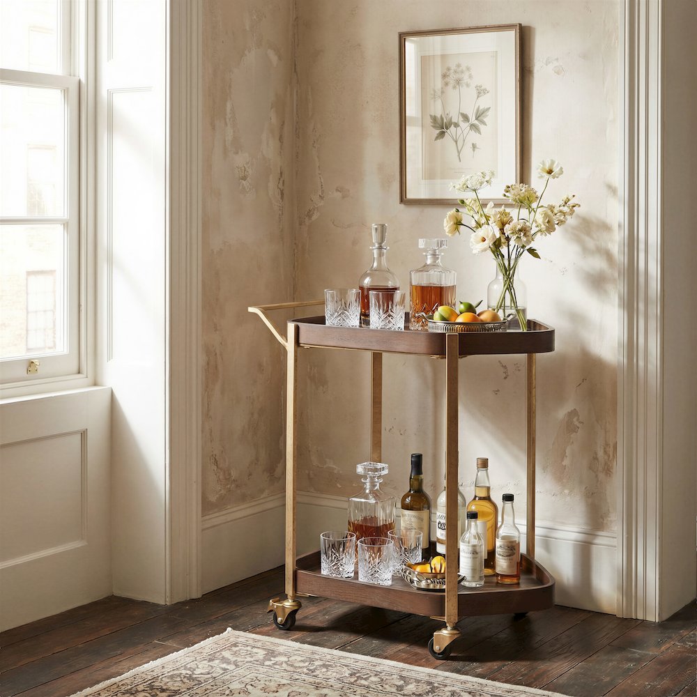 Stela Bar Cart Walnut. Picture 8