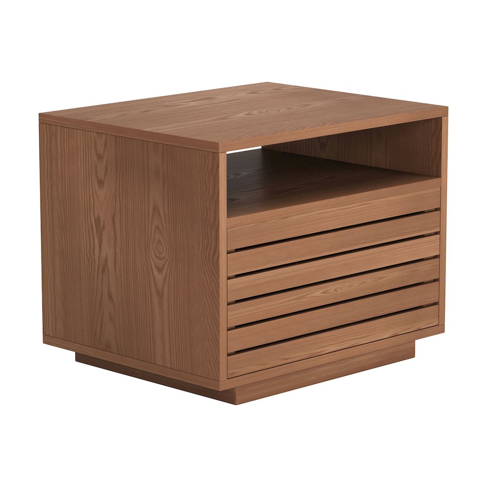 Slit Nightstand Walnut. Picture 9