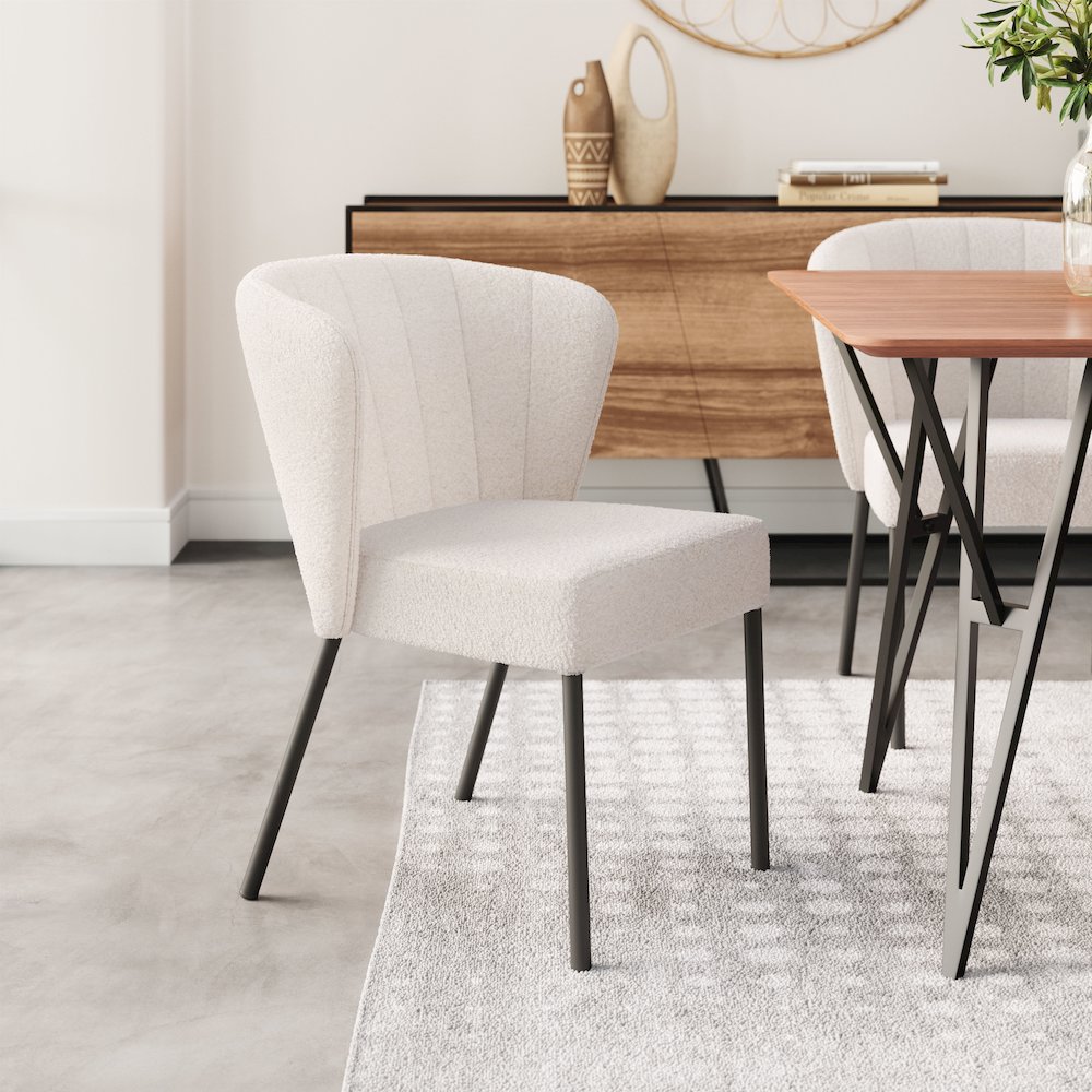 Aimee Dining Chair (Set of 2) Cream. Picture 8