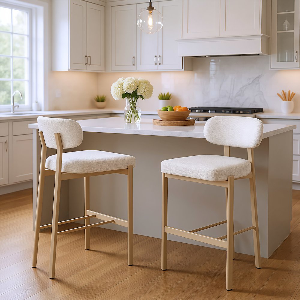 Aurea Barstool (Set of 2) Light Gray. Picture 11