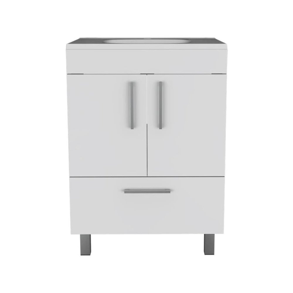 Velloc 24" Bathroom Vanity White White MDF. Picture 1