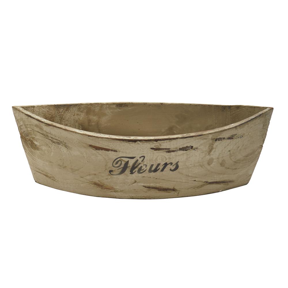 White Washed Wood Planter (Set of 3). Picture 3