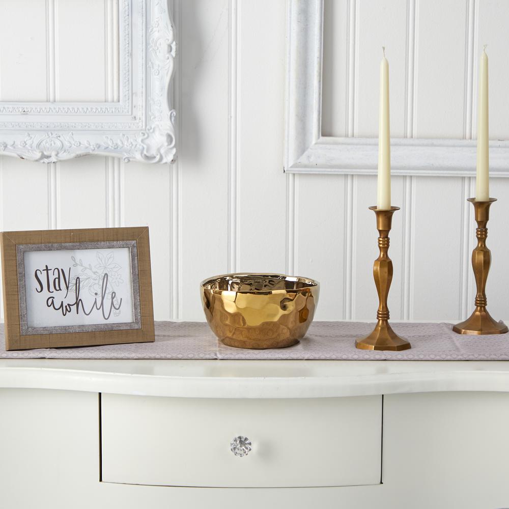 6.75in. Designer Gold Bowl. Picture 3