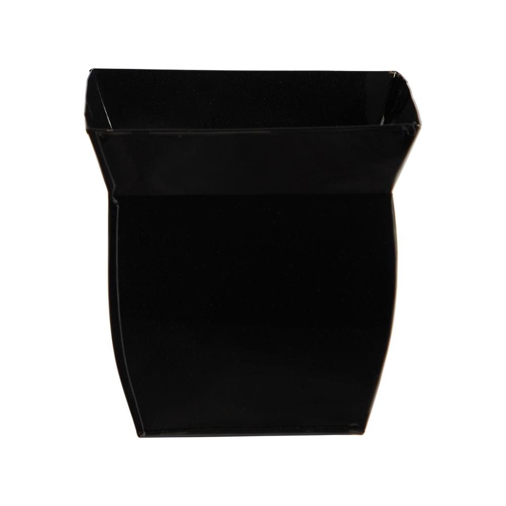 8in. Fluted Metal Square Planter. Picture 1