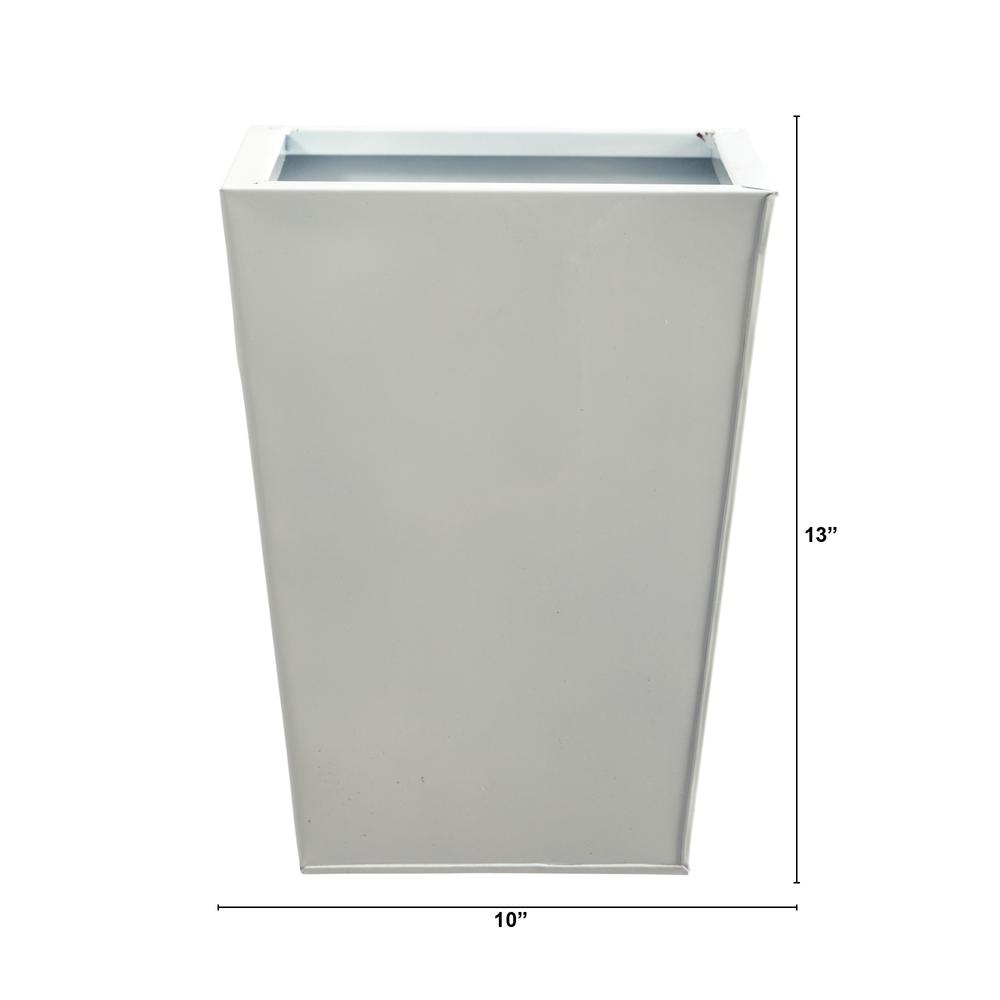 13in. Classic Square Metal Planter. Picture 2