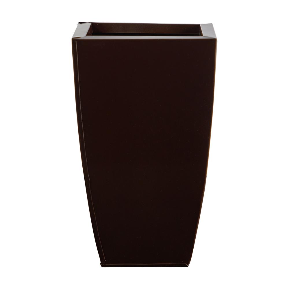 13in. Tapered Square Metal Planter. Picture 1