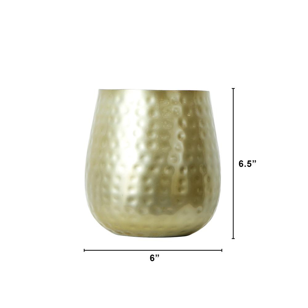 6.5in. Oval Shaped Iron Planter. Picture 2