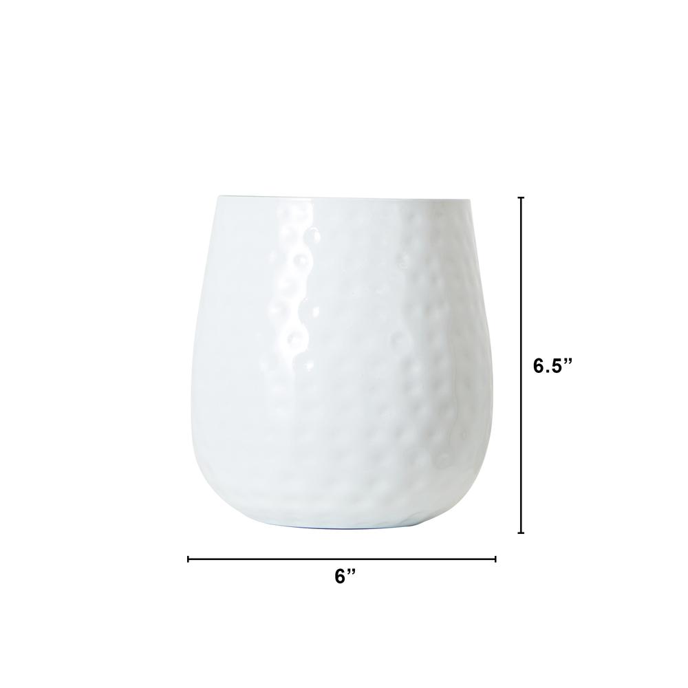 6.5in. Oval Shaped Iron Planter. Picture 2