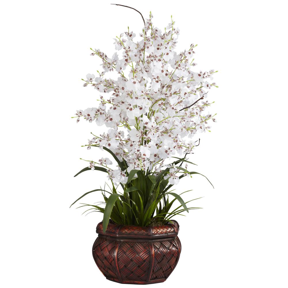 Dancing Lady Silk Flower Arrangement. Picture 1