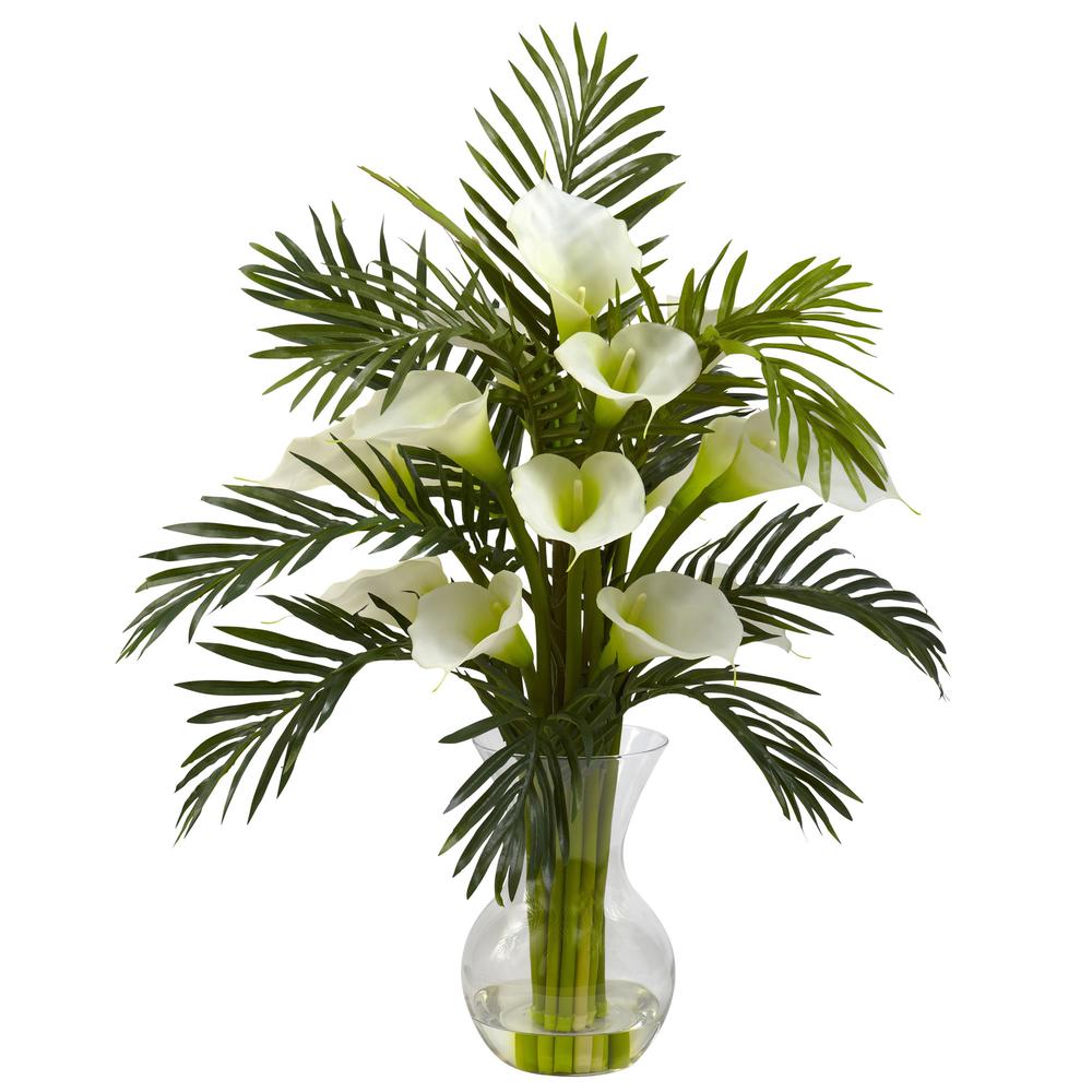 Calla Lily & Palm Combo. Picture 1