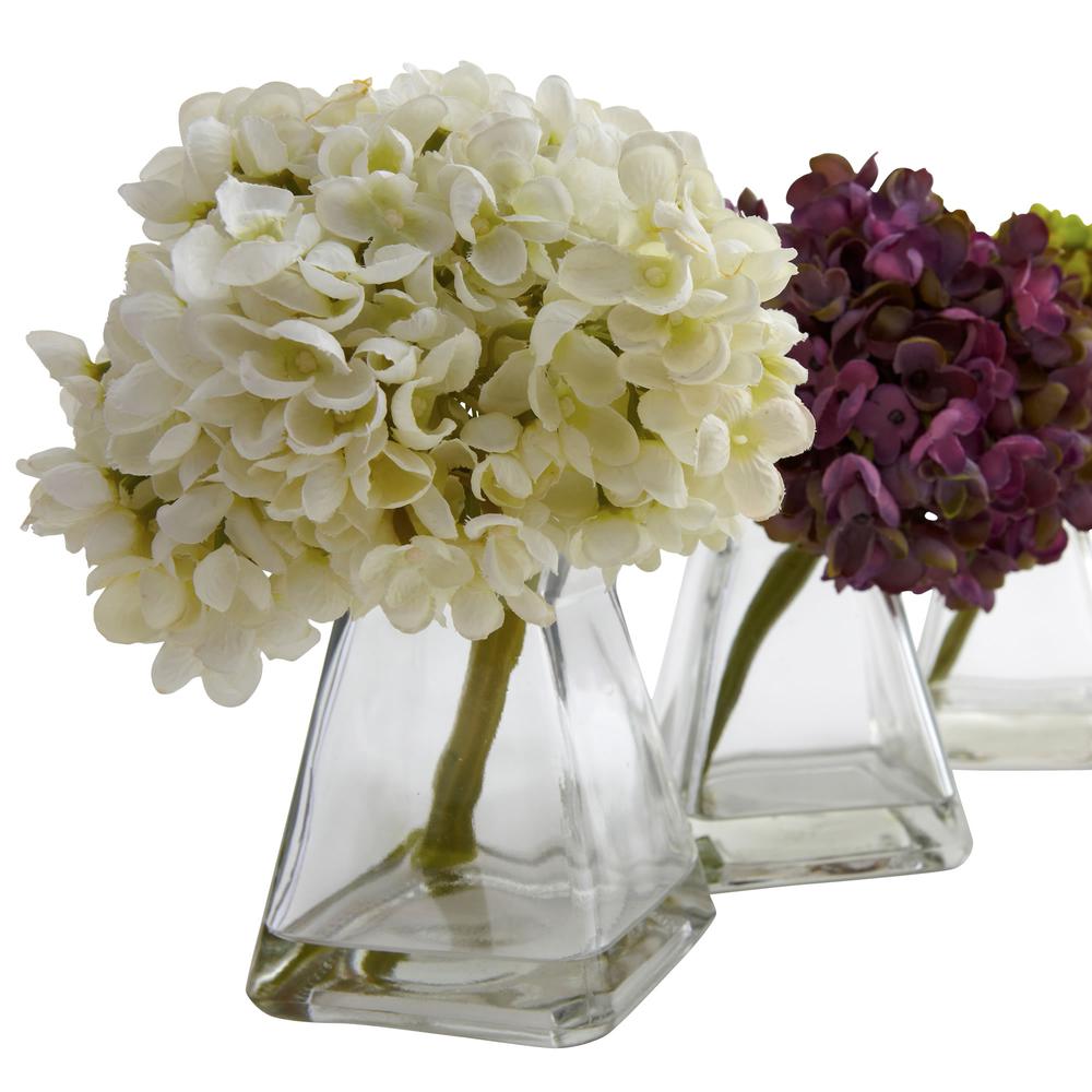 Hydrangea with Vase (Set of 3). Picture 7