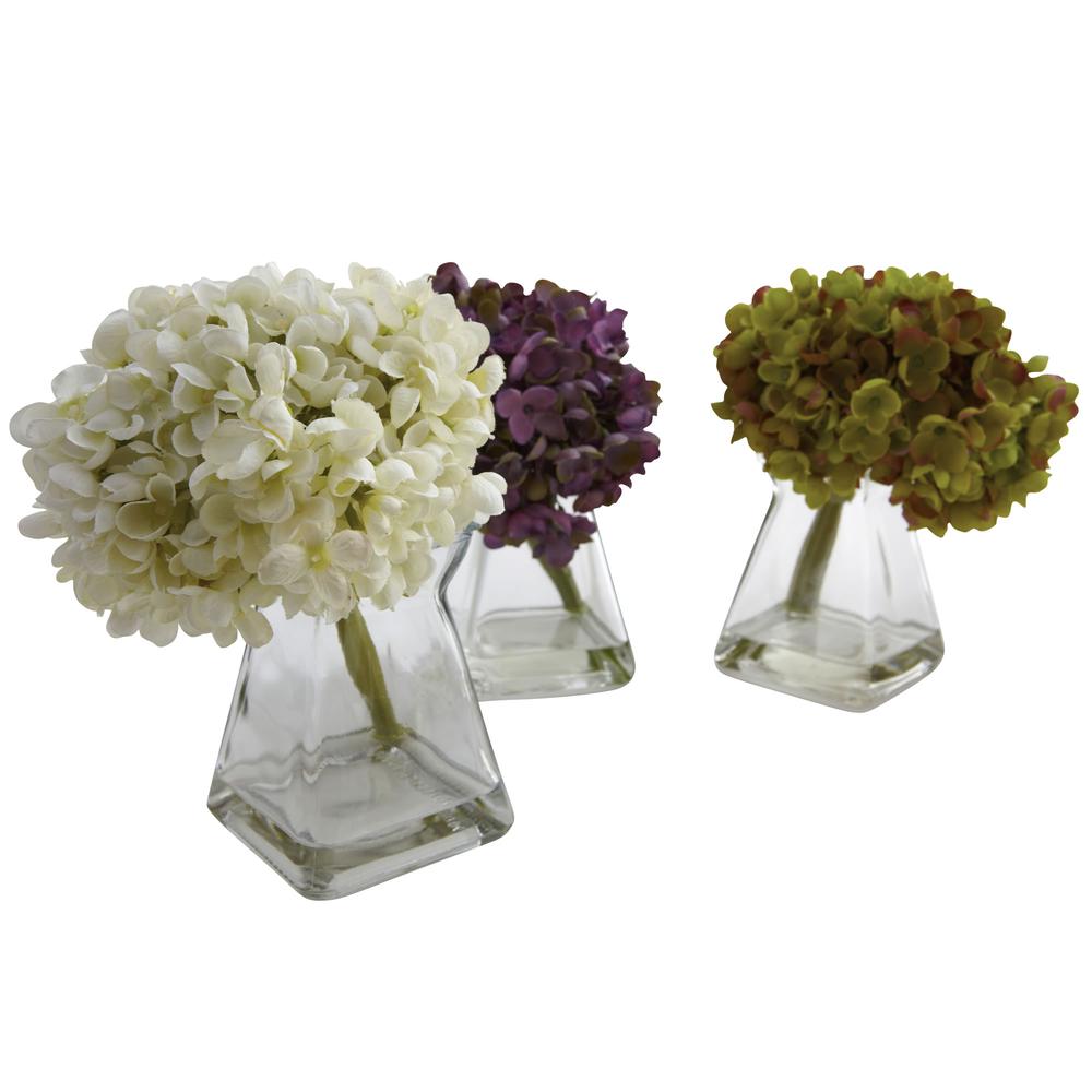 Hydrangea with Vase (Set of 3). Picture 10